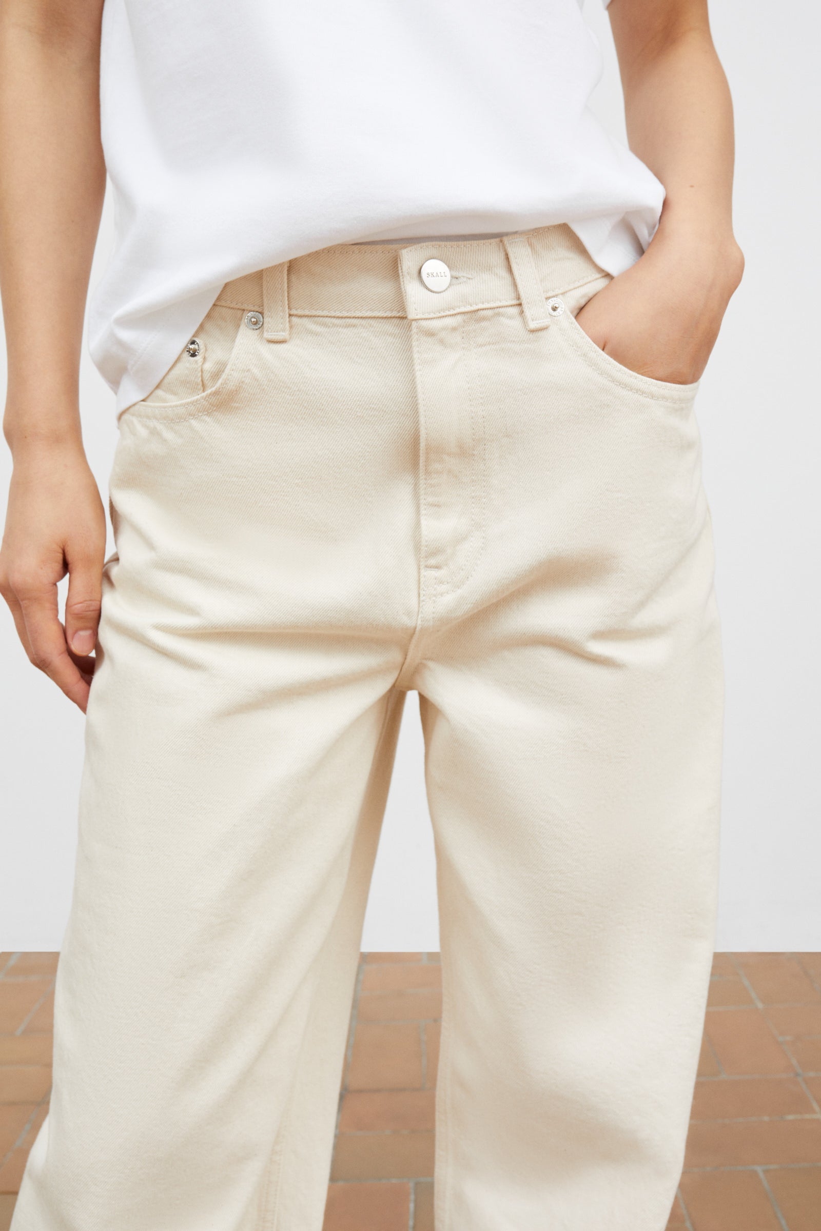 Skall Studio Willow wide jeans Jeans Ecru